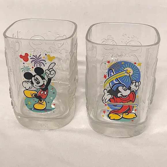 Walt Disney Other - Walt Disney McDonalds Collectors Glasses 100 Years of Magic 2000-Set of 2